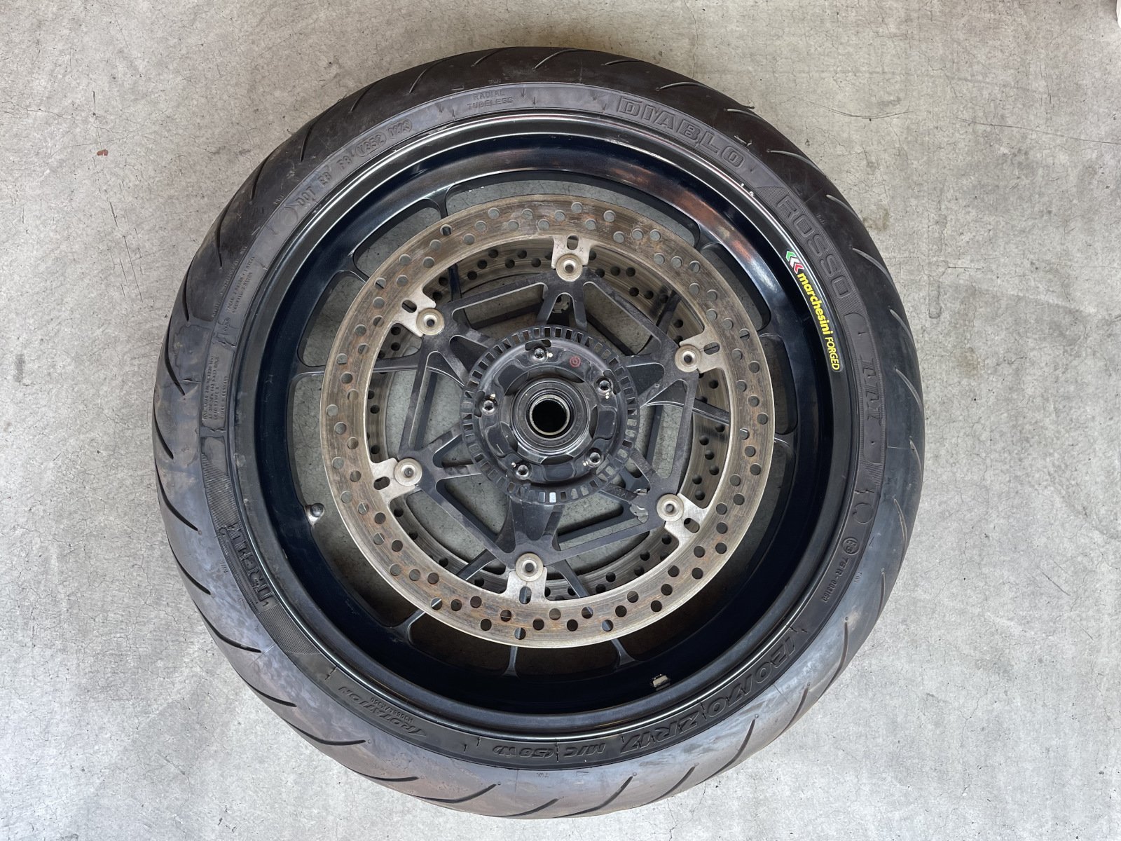 50121881AB - Front Wheel Rim Marchesini With Tire And Brake Disks